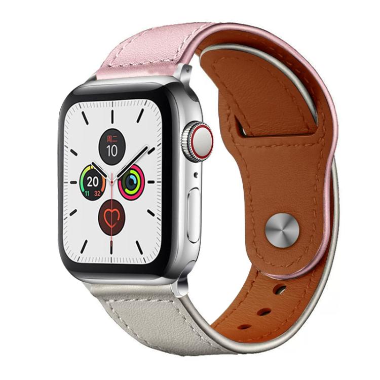 xDfind Rivet Buckle Genuine Leather Watch Band, For Apple Watch 38 / 40 / 41 / S10 42mm