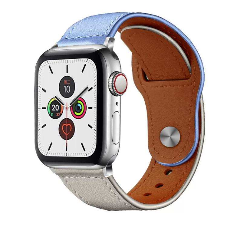 xDfind Rivet Buckle Genuine Leather Watch Band, For Apple Watch 38 / 40 / 41 / S10 42mm