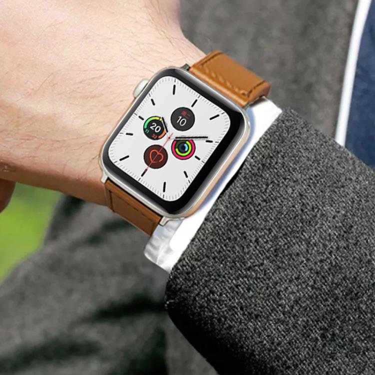 xDfind Rivet Buckle Genuine Leather Watch Band, For Apple Watch 42 / 44 / 45 / 46 / 49mm