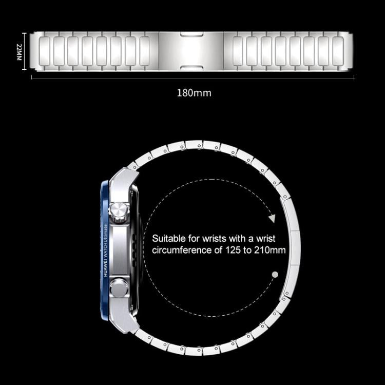 xDfind I-Shaped Buckle Stainless Steel Watch Band, 22mm