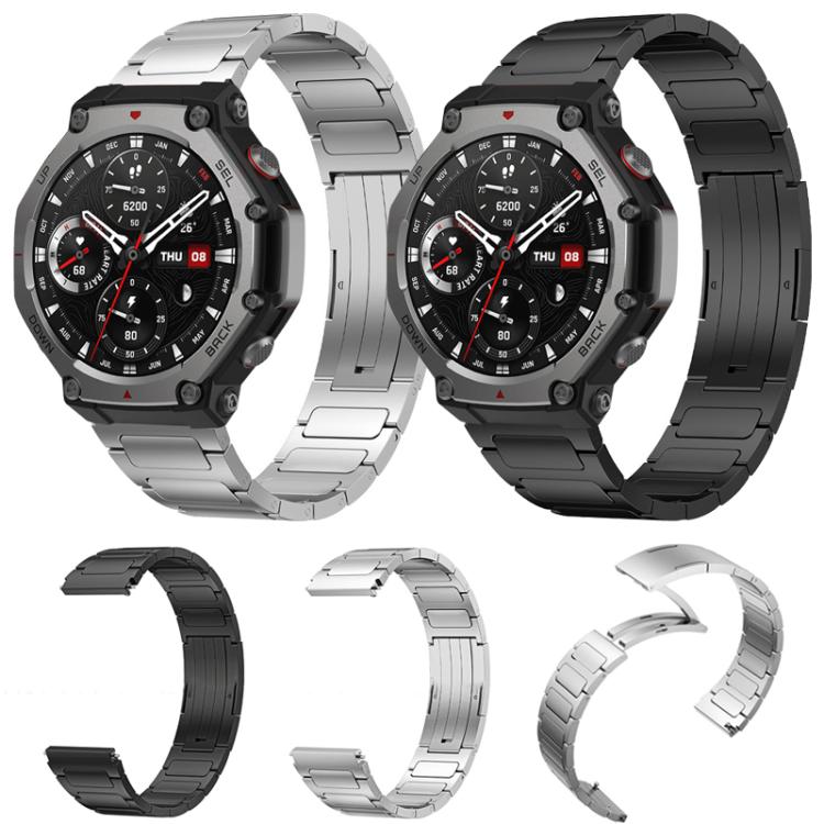 xDfind I-Shaped Buckle Stainless Steel Watch Band, For Amazfit T-Rex 3