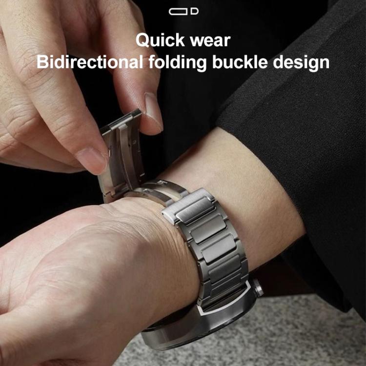 xDfind I-Shaped Buckle Stainless Steel Watch Band, For Garmin Fenix 8/7X/6X/5X 26mm