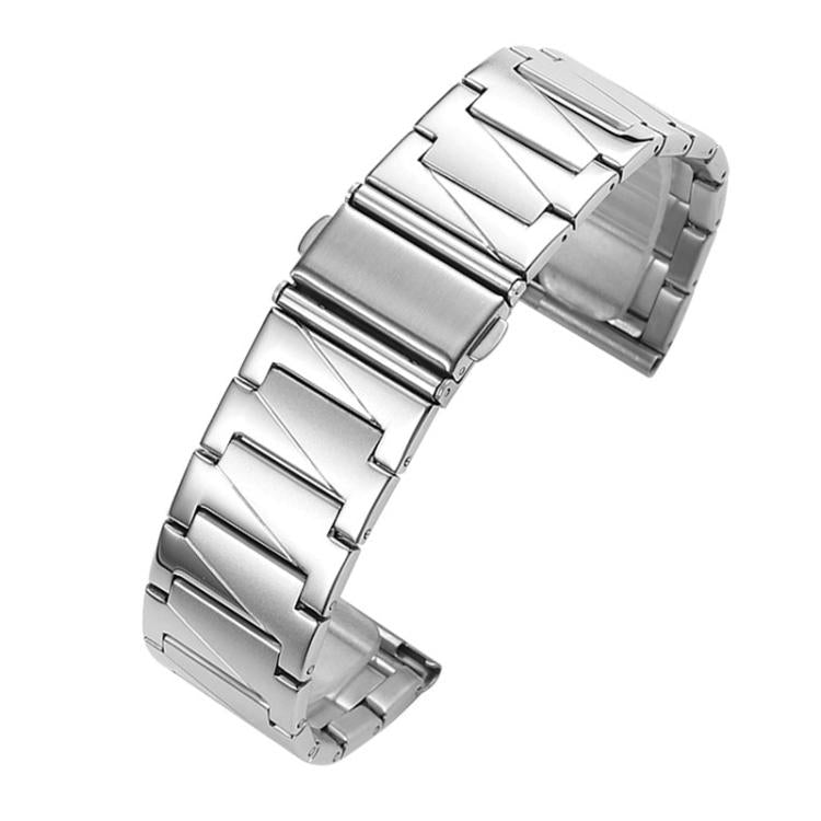 xDfind Stepped Stainless Steel Watch Band, 22mm
