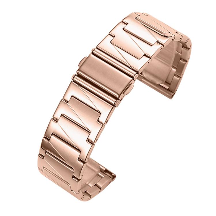 xDfind Stepped Stainless Steel Watch Band, 22mm