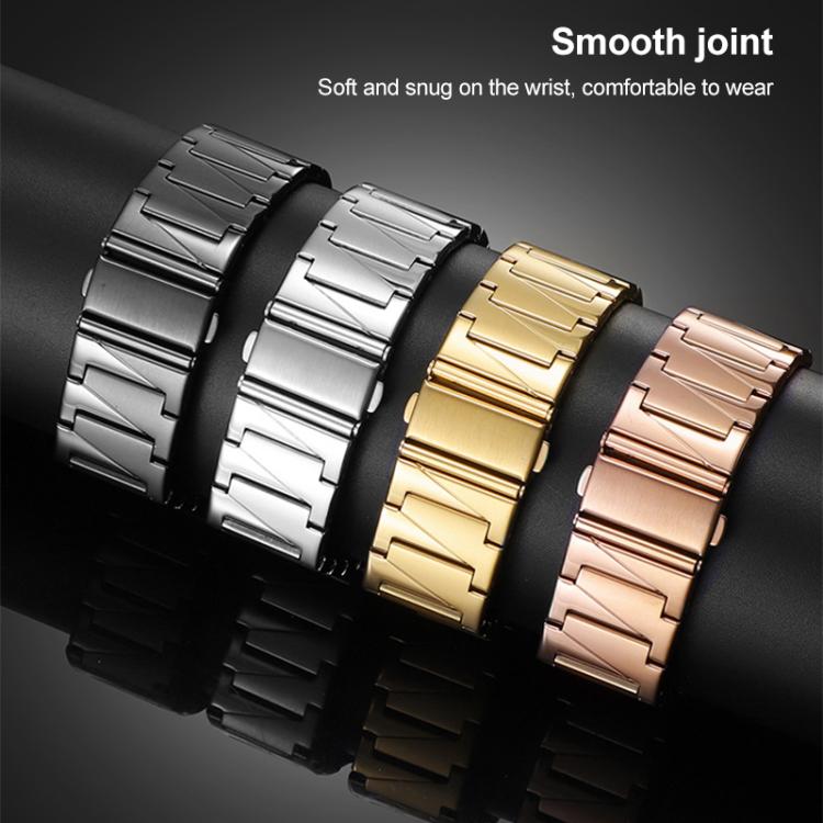 xDfind Stepped Stainless Steel Watch Band, 22mm