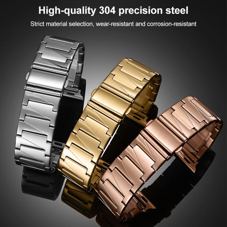 xDfind Stepped Stainless Steel Watch Band, For Apple Watch 42 / 44 / 45 / 46 / 49mm
