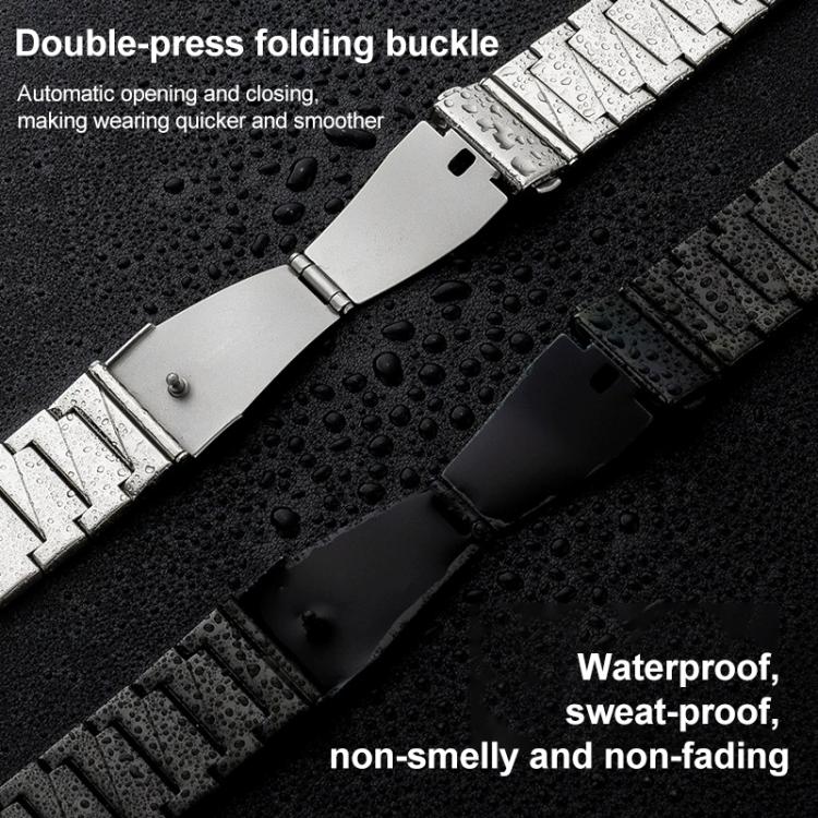 xDfind Stepped Stainless Steel Watch Band, For Apple Watch 42 / 44 / 45 / 46 / 49mm