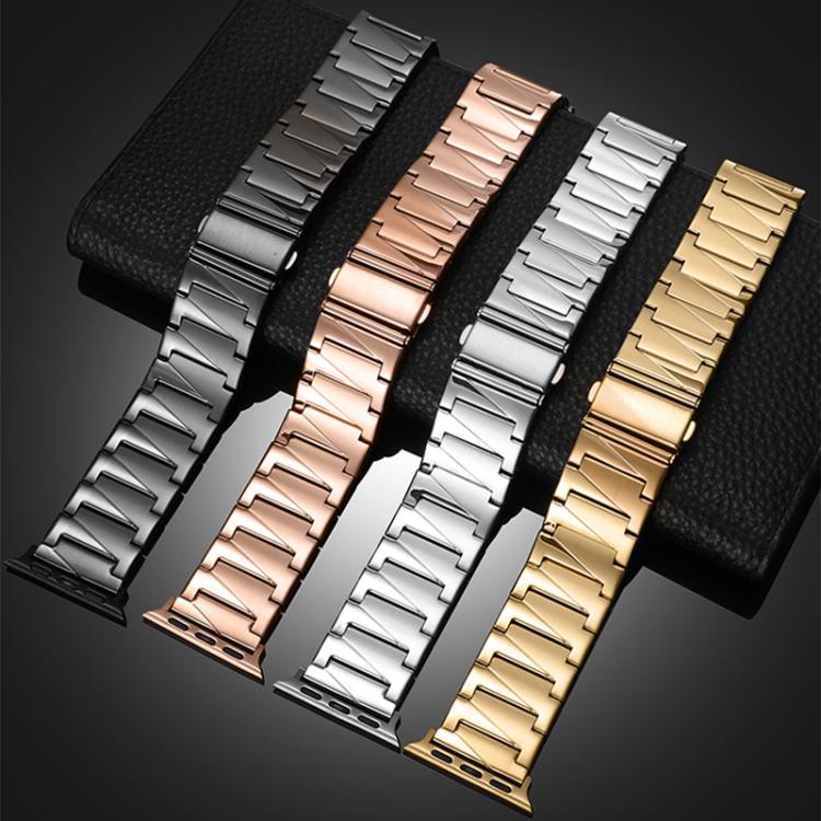 xDfind Stepped Stainless Steel Watch Band, For Apple Watch 42 / 44 / 45 / 46 / 49mm