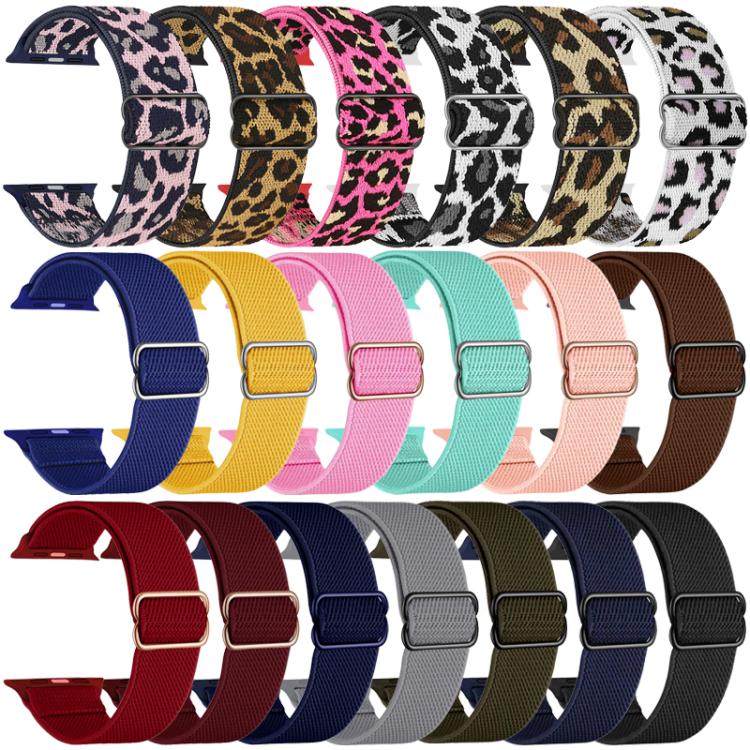 xDfind Adjustable Slide Buckle Elastic Nylon Watch Band, For Apple Watch 38 / 40 / 41 / S10 42mm