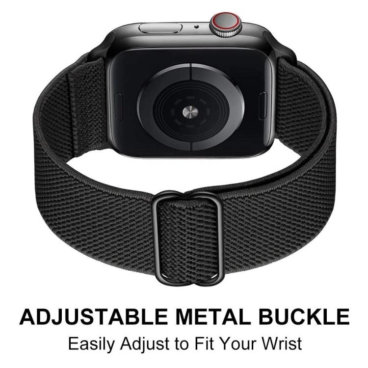 xDfind Adjustable Slide Buckle Elastic Nylon Watch Band, For Apple Watch 38 / 40 / 41 / S10 42mm