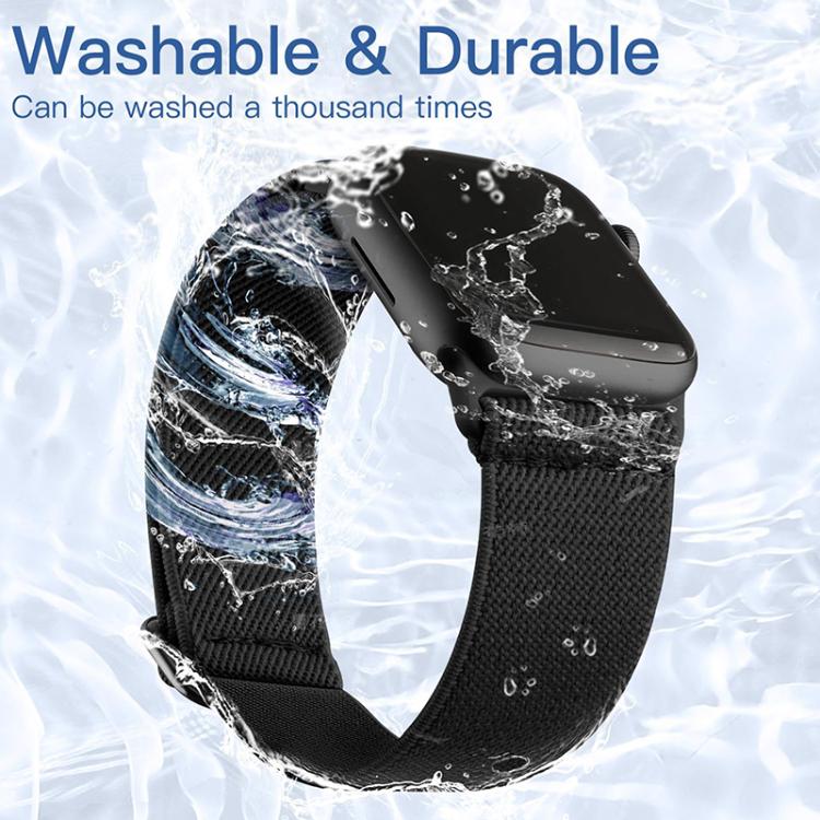 xDfind Adjustable Slide Buckle Elastic Nylon Watch Band, For Apple Watch 38 / 40 / 41 / S10 42mm