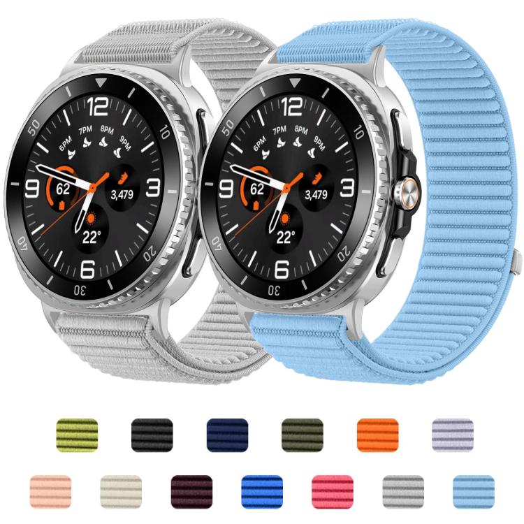 xDfind Woven Nylon Hook And Loop Fastener Watch Band