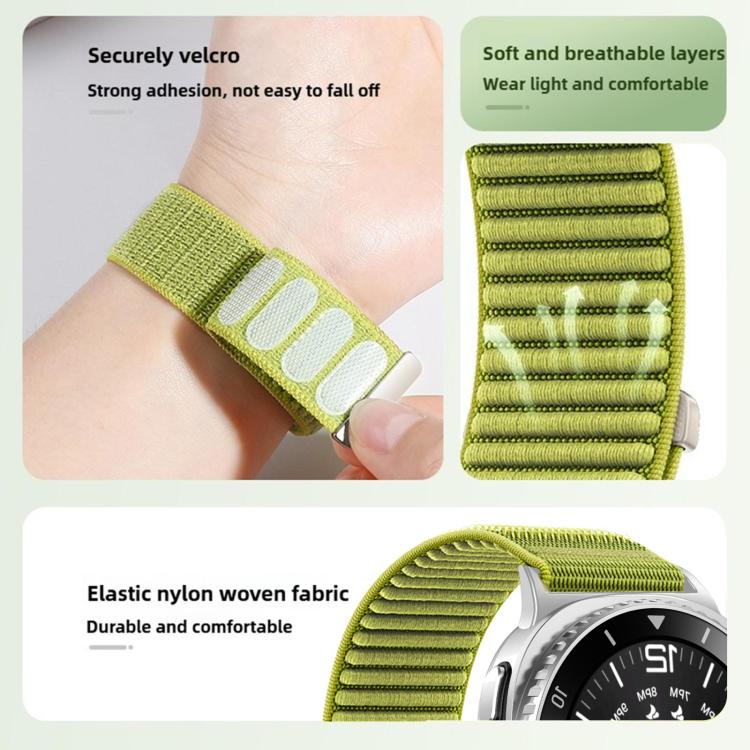 xDfind Woven Nylon Hook And Loop Fastener Watch Band