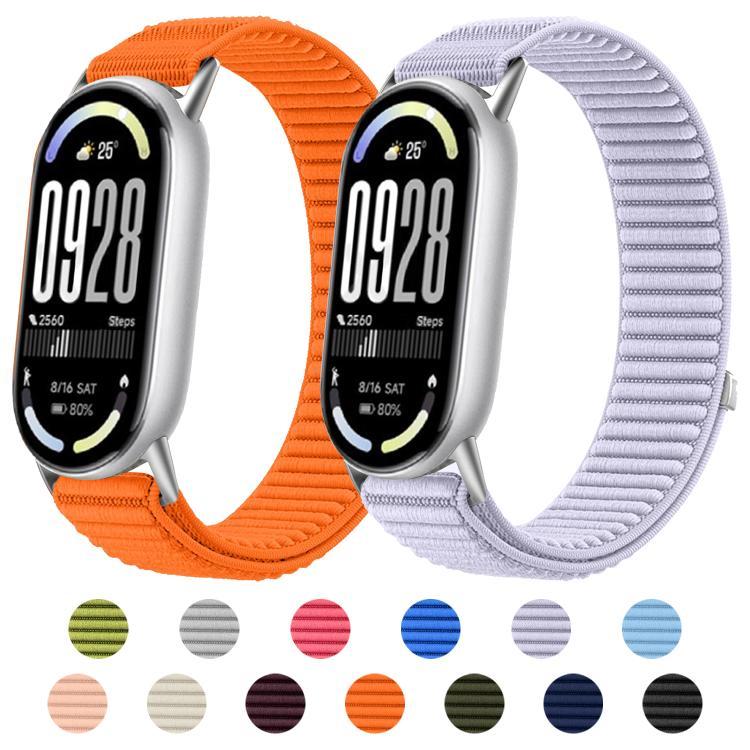 xDfind Woven Nylon Hook And Loop Fastener Watch Band, For Xiaomi Smart Band 10 / 9 / 8