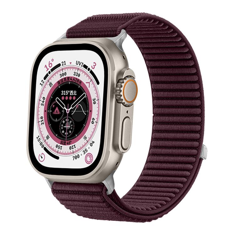 xDfind Woven Nylon Hook And Loop Fastener Watch Band, For Apple Watch 42 / 44 / 45 / 46 / 49mm