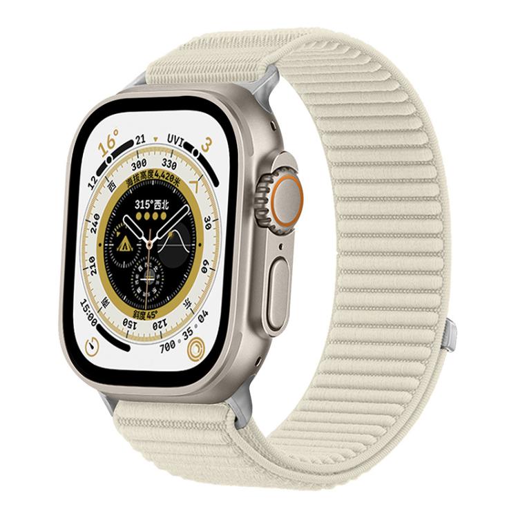 xDfind Woven Nylon Hook And Loop Fastener Watch Band, For Apple Watch 42 / 44 / 45 / 46 / 49mm