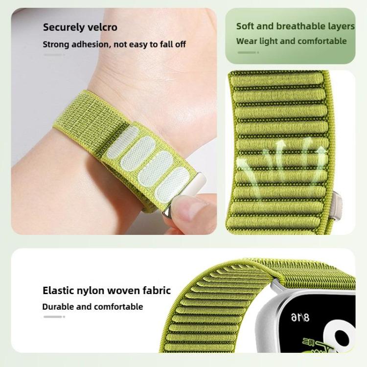xDfind Woven Nylon Hook And Loop Fastener Watch Band, For Apple Watch 38 / 40 / 41 / S10 42mm