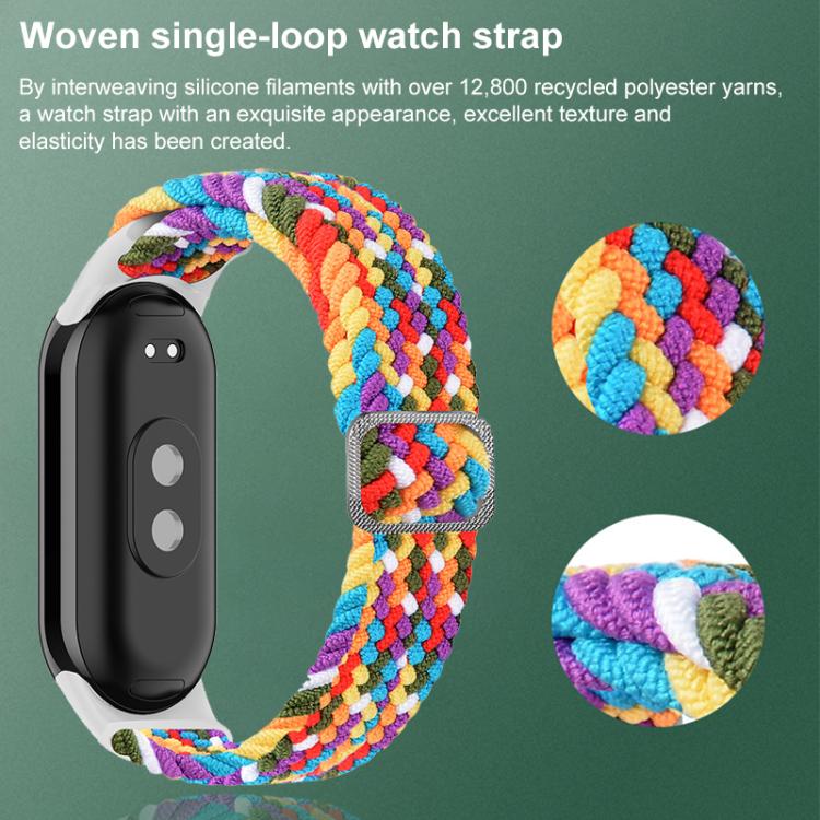 xDfind Adjustable Elastic Nylon Braided Watch Band
