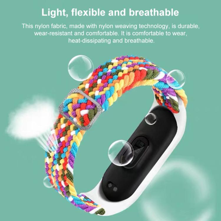 xDfind Adjustable Elastic Nylon Braided Watch Band