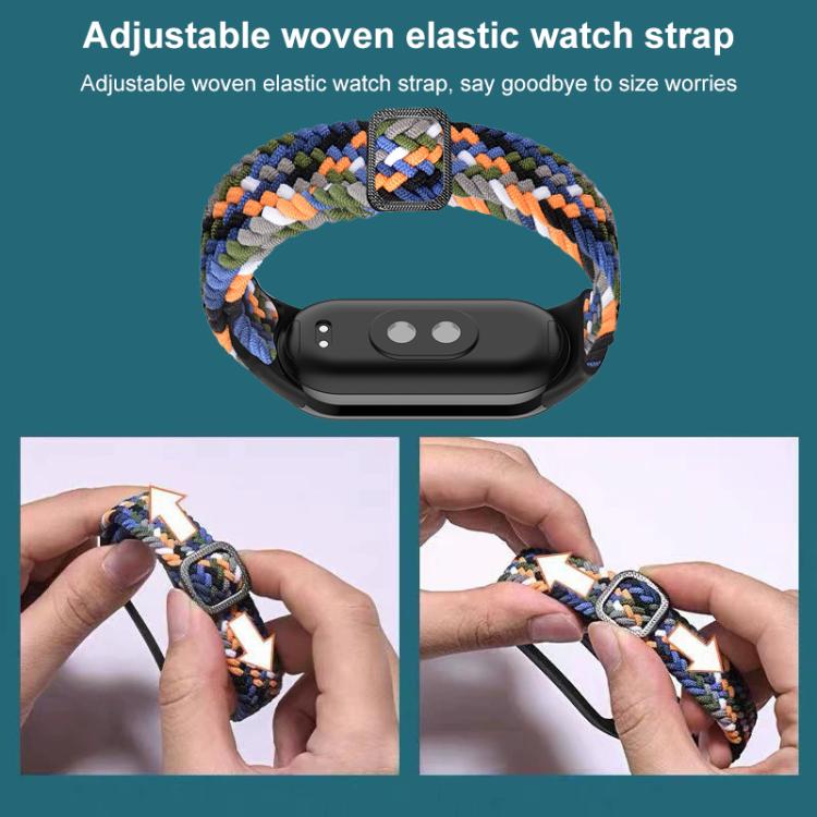 xDfind Adjustable Elastic Nylon Braided Watch Band