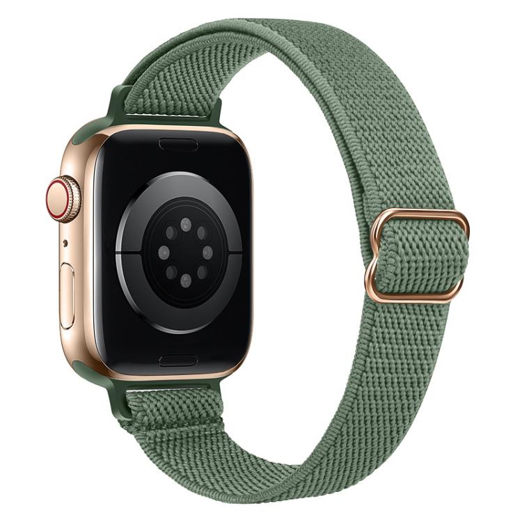 xDfind Ladder Buckle Small Waist Elastic Nylon Watch Band, For Apple Watch 42 / 44 / 45 / 46 / 49mm