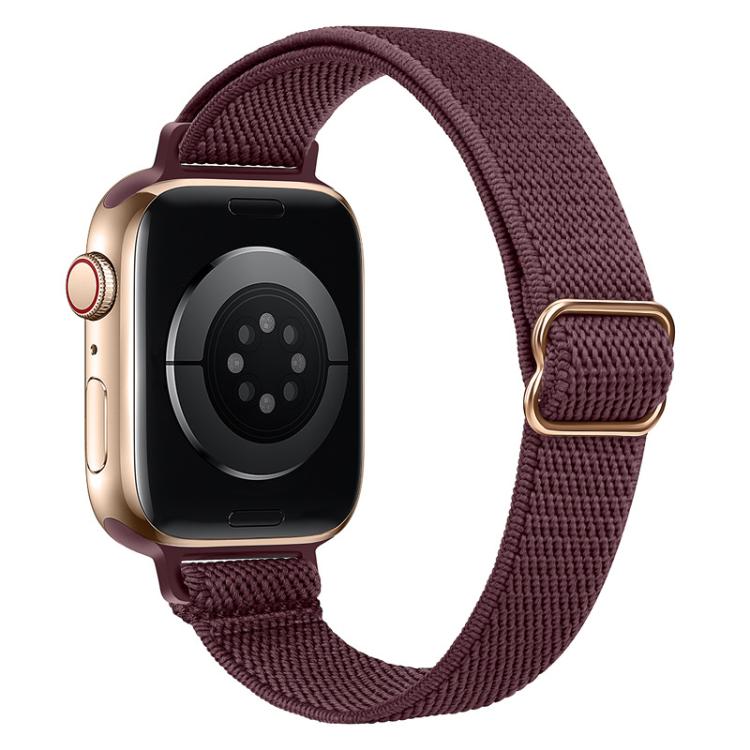 xDfind Ladder Buckle Small Waist Elastic Nylon Watch Band, For Apple Watch 42 / 44 / 45 / 46 / 49mm