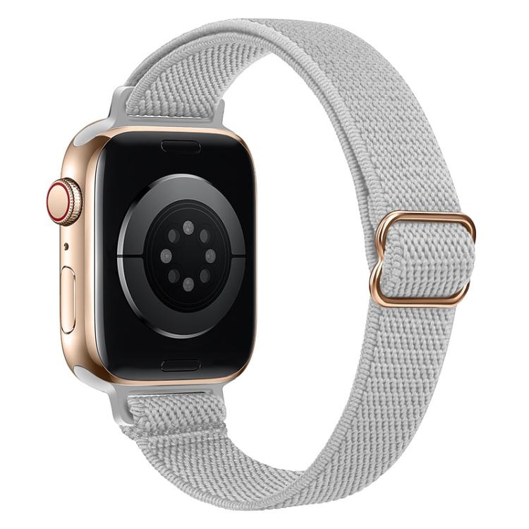 xDfind Ladder Buckle Small Waist Elastic Nylon Watch Band, For Apple Watch 38 / 40 / 41 / S10 42mm