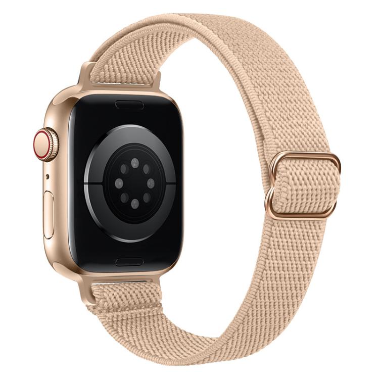 xDfind Ladder Buckle Small Waist Elastic Nylon Watch Band, For Apple Watch 38 / 40 / 41 / S10 42mm