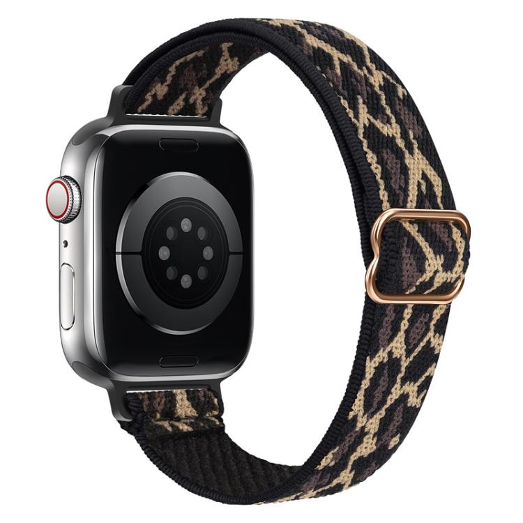 xDfind Ladder Buckle Small Waist Elastic Nylon Watch Band, For Apple Watch 38 / 40 / 41 / S10 42mm