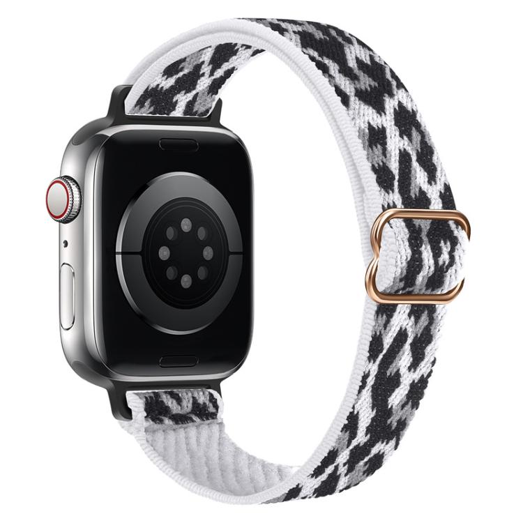 xDfind Ladder Buckle Small Waist Elastic Nylon Watch Band, For Apple Watch 38 / 40 / 41 / S10 42mm