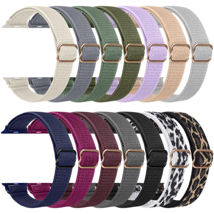 xDfind Ladder Buckle Small Waist Elastic Nylon Watch Band, For Apple Watch 38 / 40 / 41 / S10 42mm