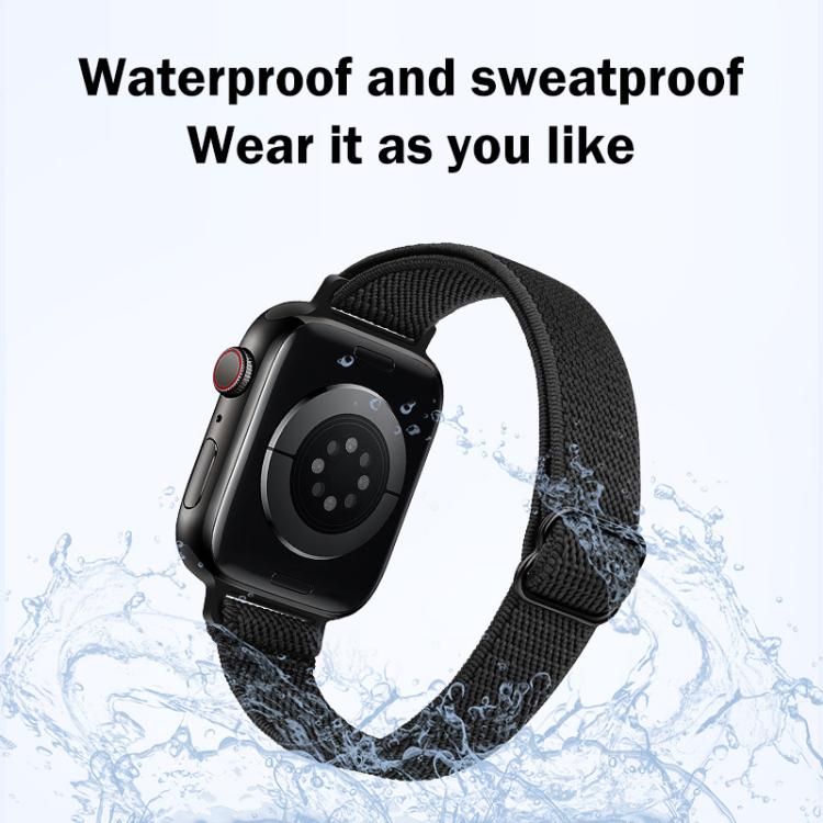 xDfind Ladder Buckle Small Waist Elastic Nylon Watch Band, For Apple Watch 38 / 40 / 41 / S10 42mm