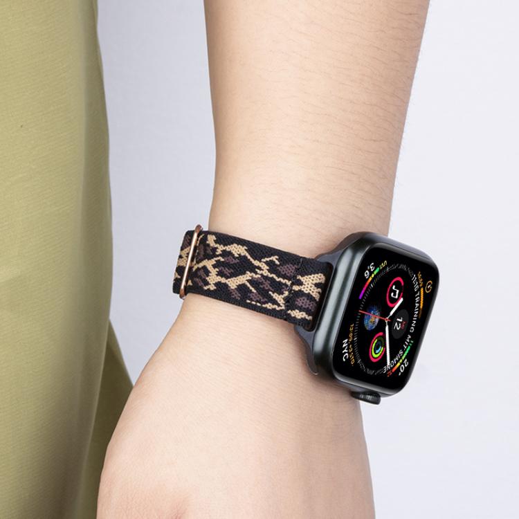 xDfind Ladder Buckle Small Waist Elastic Nylon Watch Band, For Apple Watch 42 / 44 / 45 / 46 / 49mm
