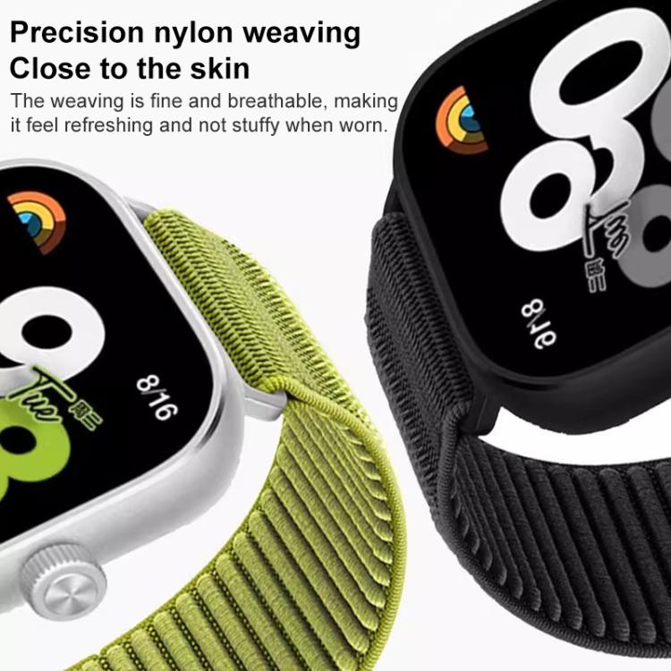 xDfind Woven Nylon Hook And Loop Fastener Watch Band, For Xiaomi Smart Band 9 Pro/8 Pro/Redmi Watch 5/4