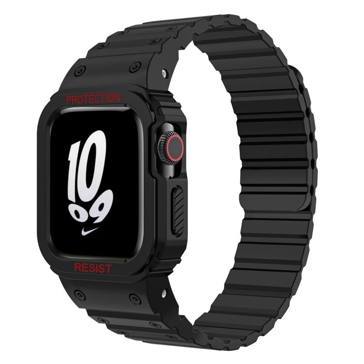 xDfind Magnetic Silicone Watch Band with Integrated Watch Cover, For Apple Watch Series 10 / 11 42mm