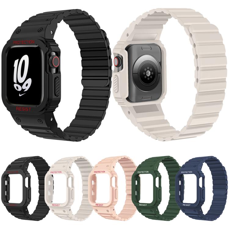 xDfind Magnetic Silicone Watch Band with Integrated Watch Cover, For Apple Watch 38 / 41mm