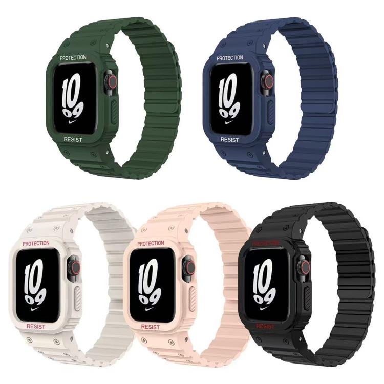 xDfind Magnetic Silicone Watch Band with Integrated Watch Cover, For Apple Watch 38 / 41mm