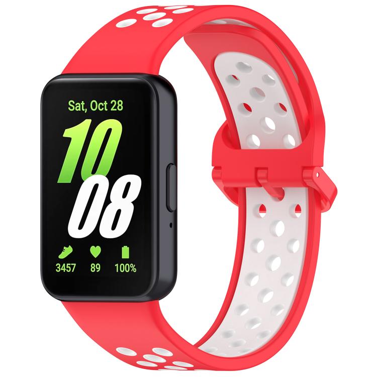xDfind Two Color Silicone Breathable Watch Band, For Samsung Galaxy Fit 3