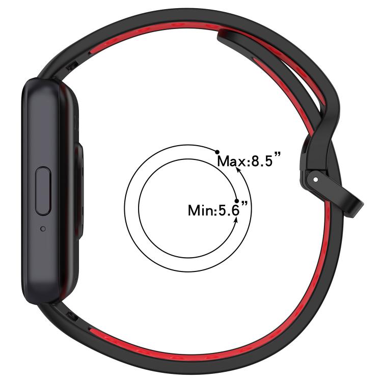 xDfind Two Color Silicone Breathable Watch Band