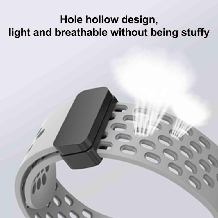 xDfind Hole Style Magnetic Black Buckle Silicone Watch Band, For Huawei Watch Fit4 Pro / Fit4 / Fit3