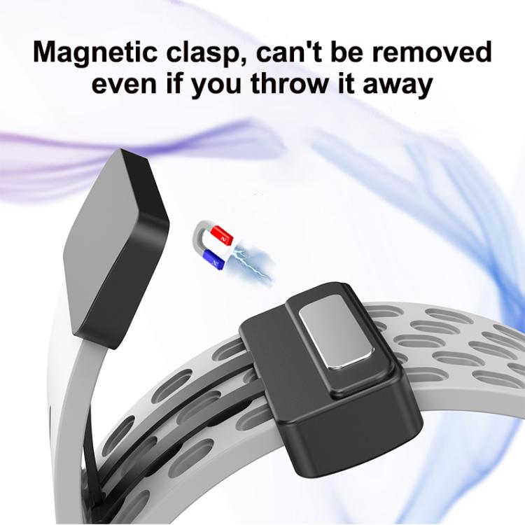 xDfind Hole Style Magnetic Black Buckle Silicone Watch Band, For Huawei Watch Fit4 Pro / Fit4 / Fit3