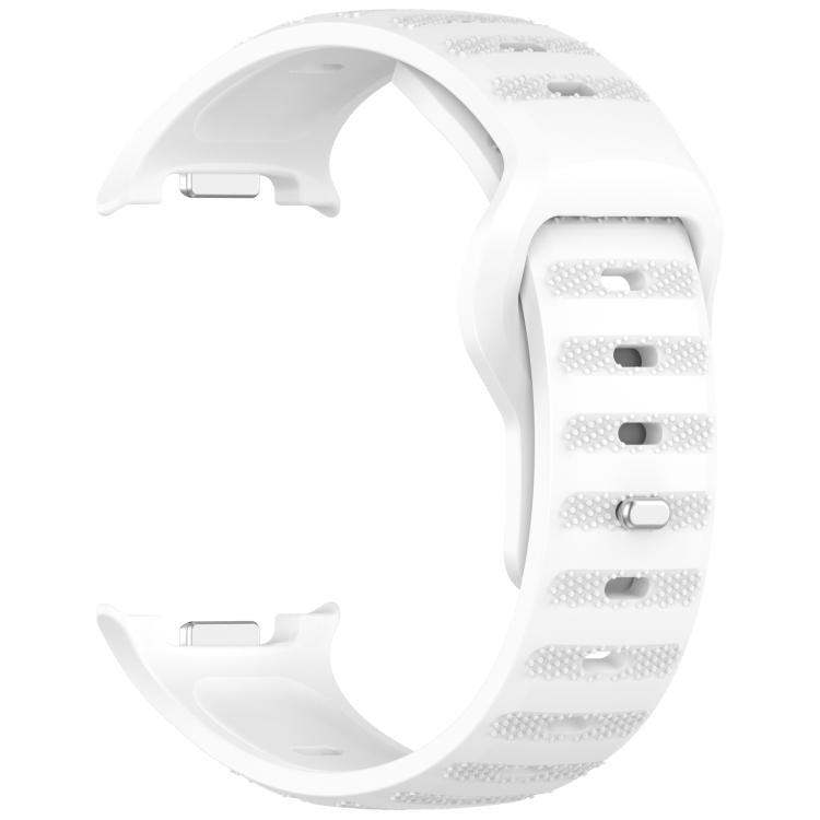 xDfind Round Dots Silver Stud Buckle Silicone Watch Band