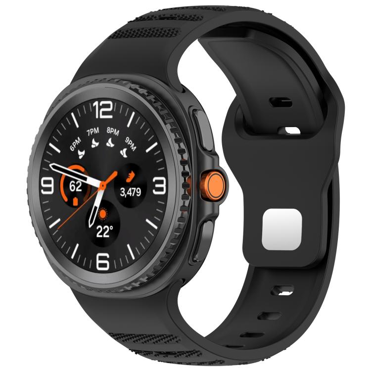 xDfind Round Dots Silver Stud Buckle Silicone Watch Band