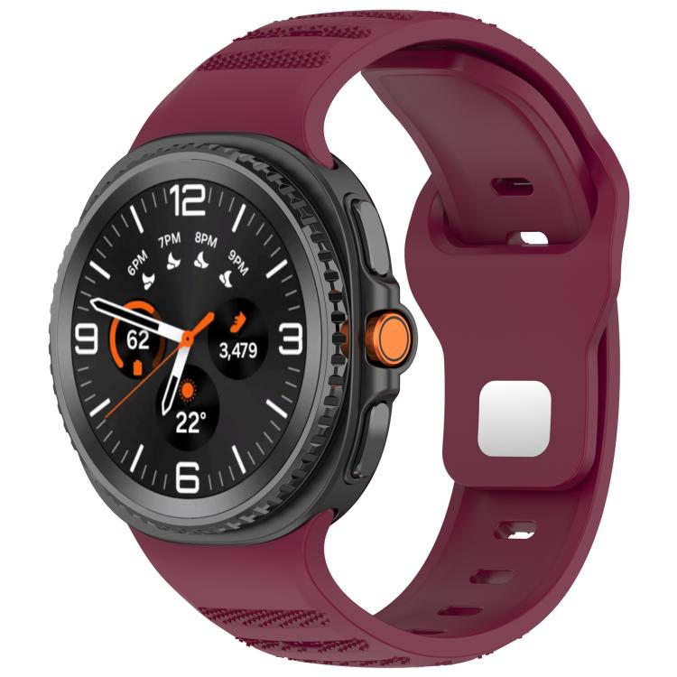 xDfind Round Dots Silver Stud Buckle Silicone Watch Band