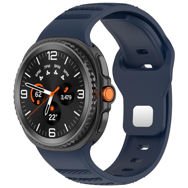 xDfind Round Dots Silver Stud Buckle Silicone Watch Band