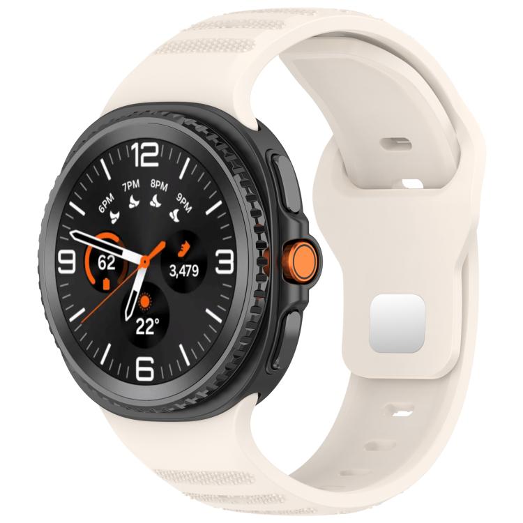 xDfind Round Dots Silver Stud Buckle Silicone Watch Band