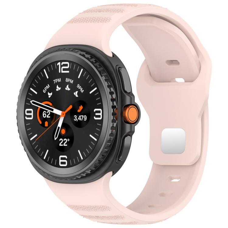 xDfind Round Dots Silver Stud Buckle Silicone Watch Band