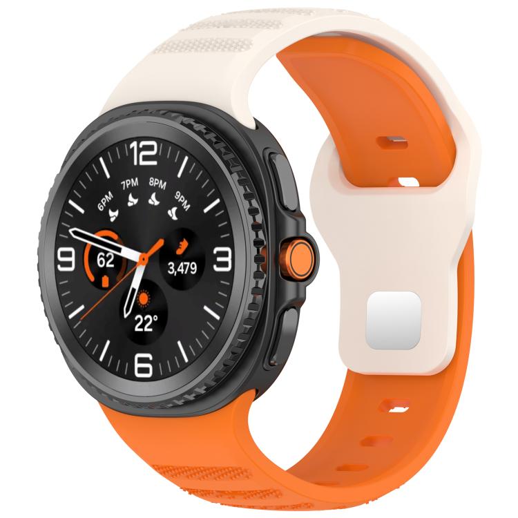 xDfind Round Dots Silver Stud Buckle Silicone Watch Band