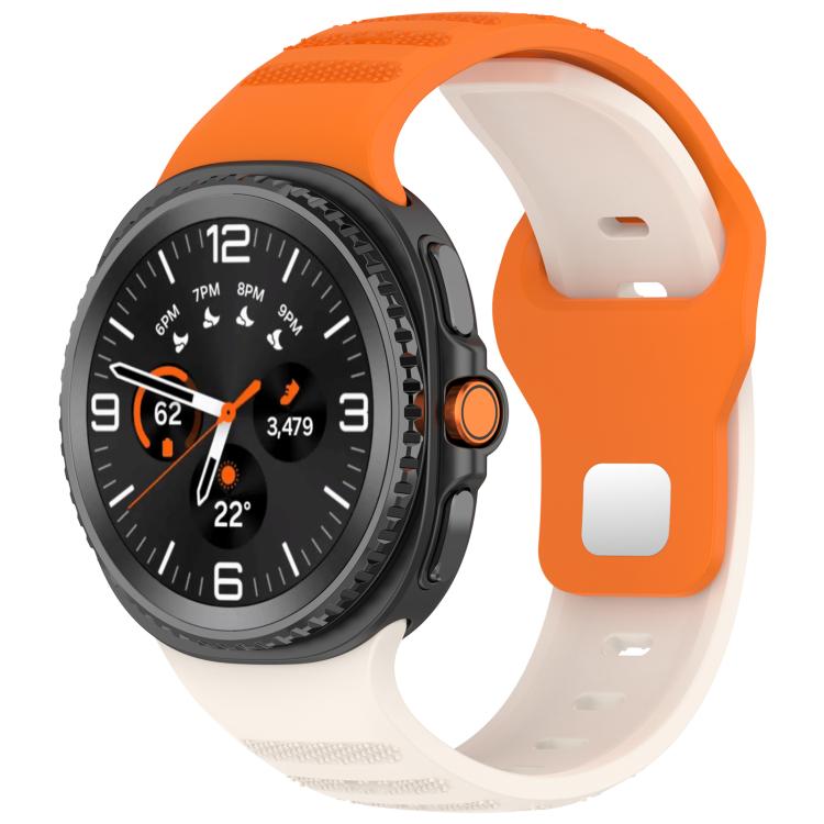 xDfind Round Dots Silver Stud Buckle Silicone Watch Band
