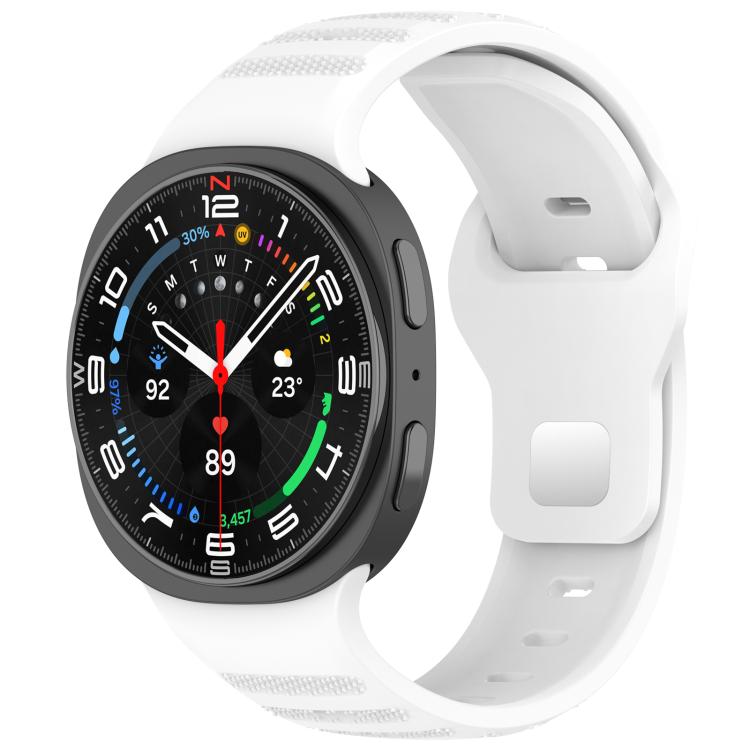 xDfind Round Dots Silver Stud Buckle Silicone Watch Band